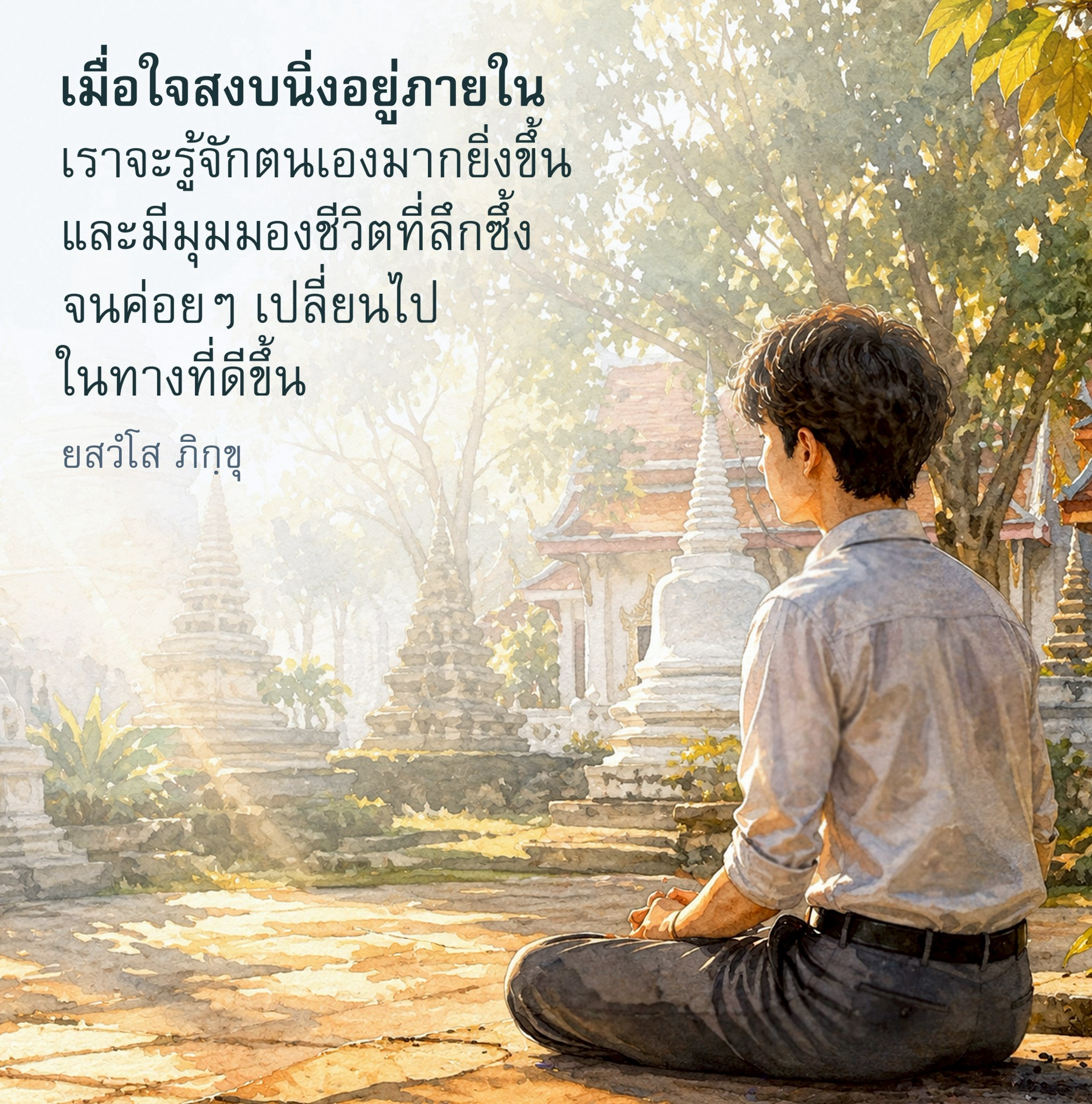 การค้นพบตนเองผ่านความสงบภายใน