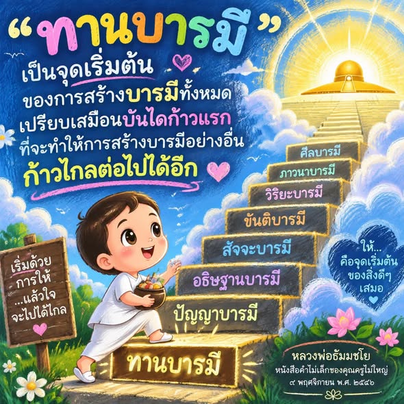 ทานบารมี: จุดเริ่มต้นของการสร้างบารมีที่ยั่งยืน