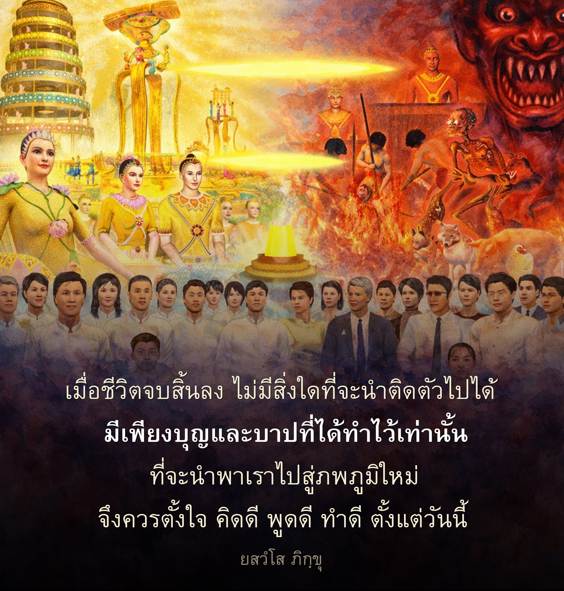 การใช้ชีวิตอย่างมีคุณค่า: บุญและบาปในภพภูมิใหม่