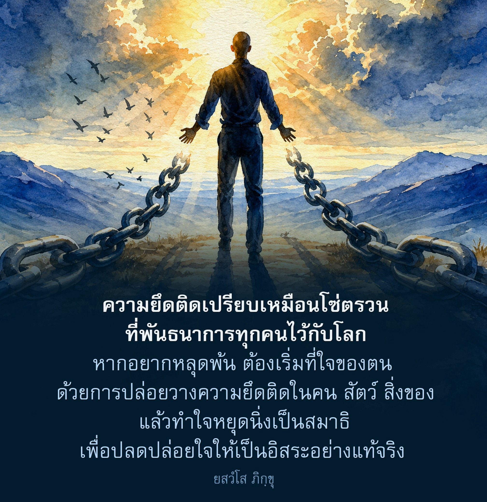 การปล่อยวางความยึดติด: เส้นทางสู่ความอิสระ