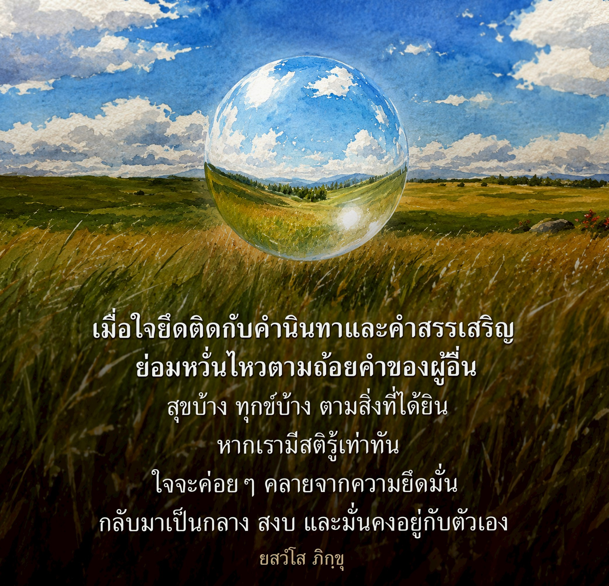 การปล่อยวางจากคำนินทาและคำสรรเสริญ