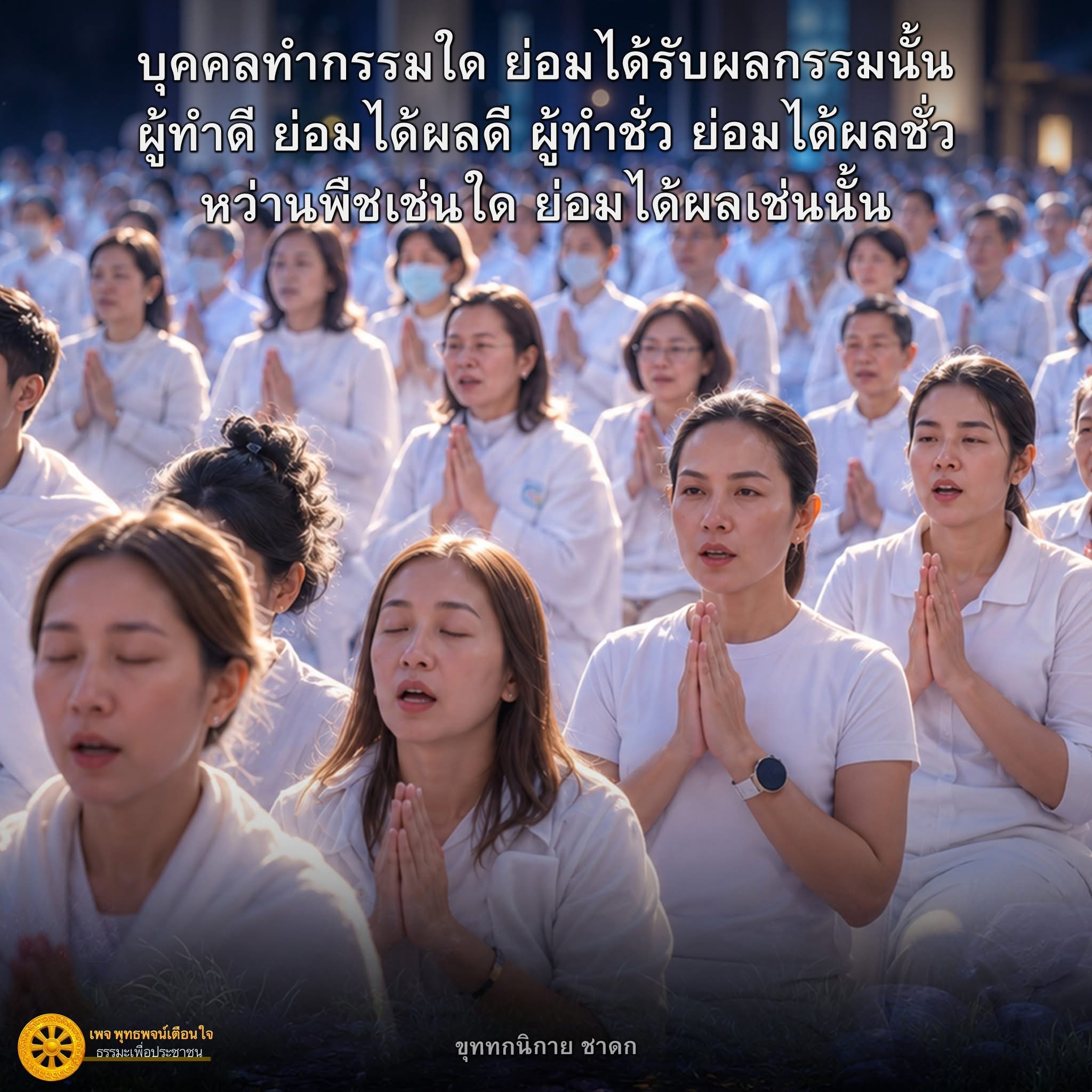 บุคคลทำกรรมใด ย่อมได้รับผลกรรมนั้น - พุทธพจน์เตือนใจ