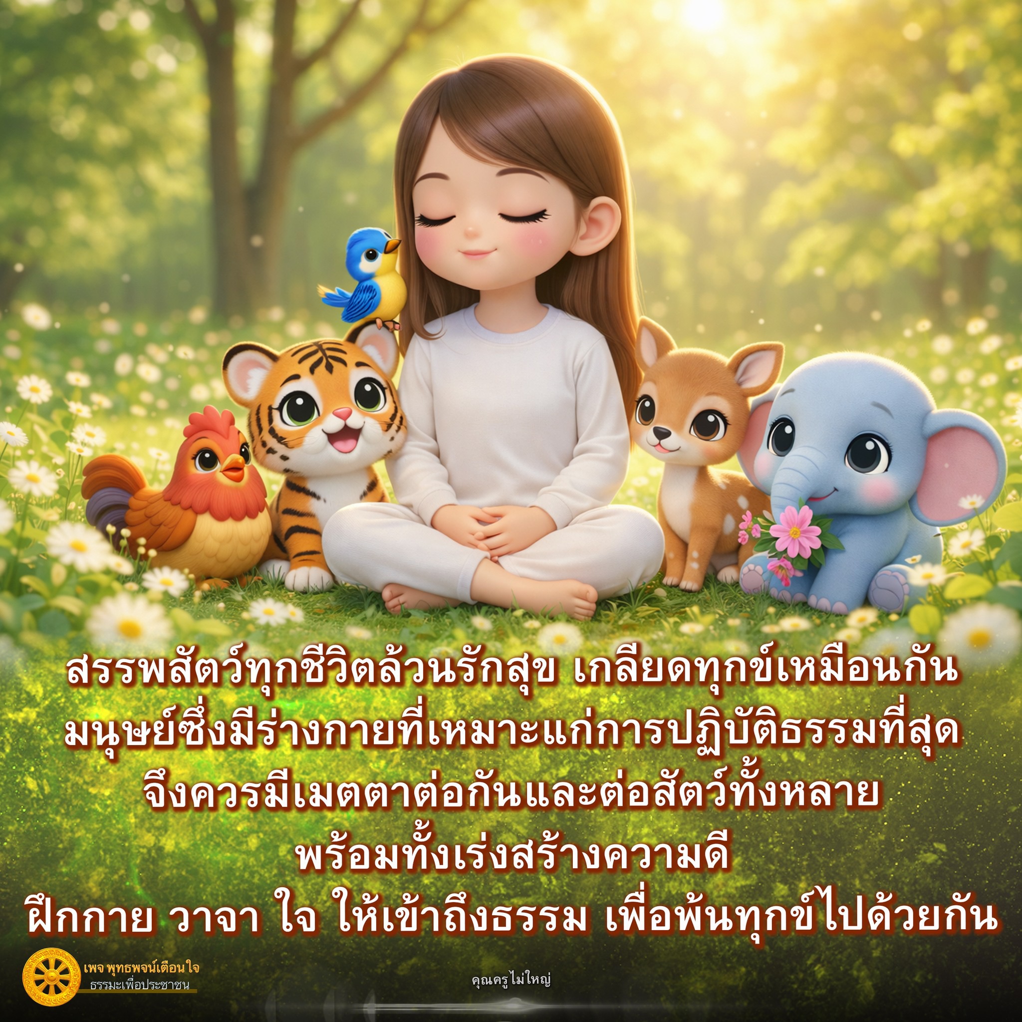 พุทธพจน์เตือนใจ: เมตตาและการปฏิบัติธรรมเพื่อพ้นทุกข์