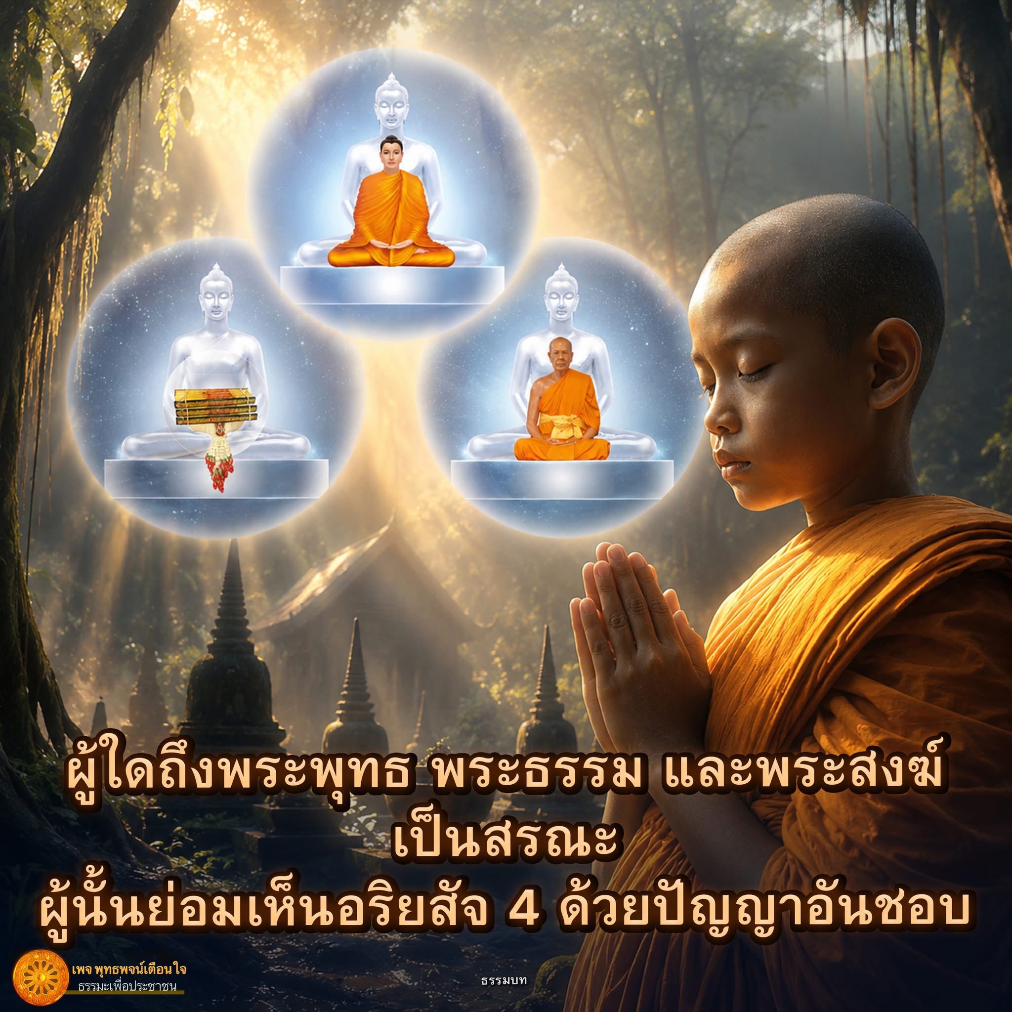ผู้ใ โดถึงพระพุทธ พระธรรม และพระสงฆ์ - ธรรมะเพื่อประชาชน