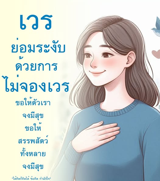 ค้นพบแนวทางในการปล่อยวางเวรกรรมและไม่จองเวร เพื่อให้ตัวเราและสรรพสัตว์ทั้งหลายมีความสุขตลอดไป พร้อมกับการสร้างกำลังใจในชีวิต