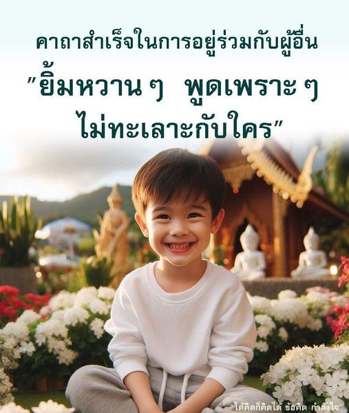 ค้นพบคาถาสำเร็จในการอยู่ร่วมกับผู้อื่นด้วยการยิ้มหวานและพูดเพราะ ไม่ทะเลาะกับใคร พร้อมข้อคิดและกำลังใจที่จะช่วยให้คุณมีความสัมพันธ์ที่ดีในชีวิต