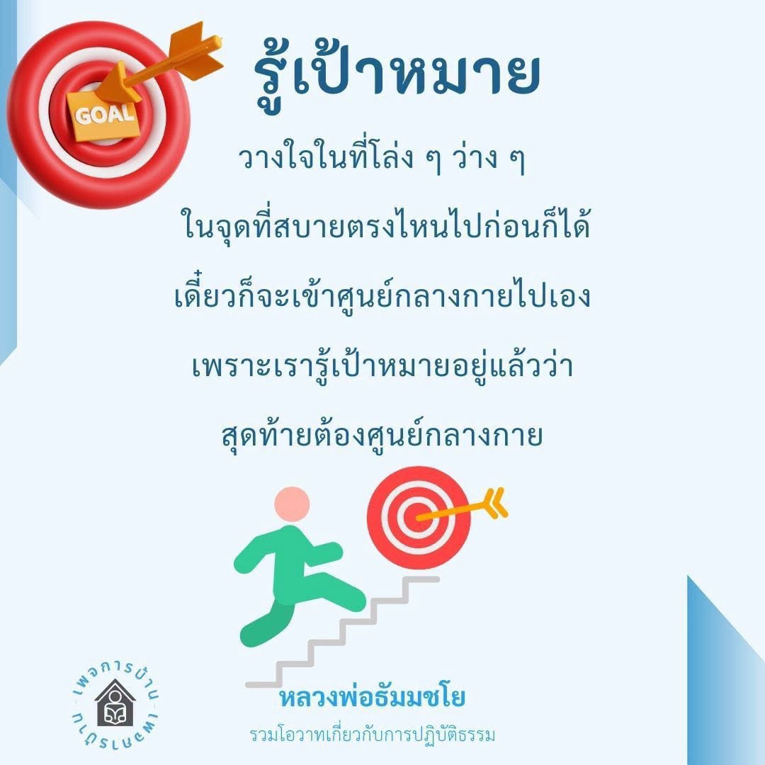 รู้เป้าหมายในการปฏิบัติธรรม - หลวงพ่อธัมมชโย
