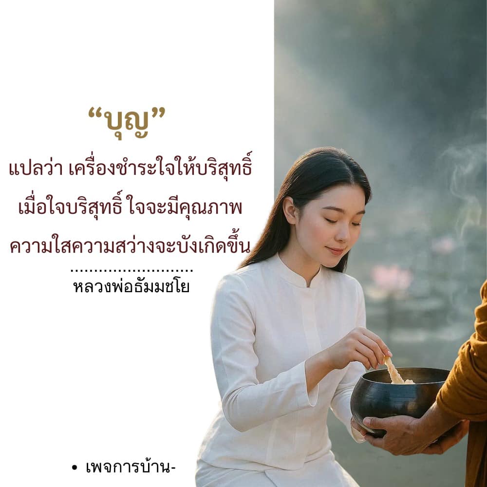 บุญ: เครื่องชำระใจให้บริสุทธิ์