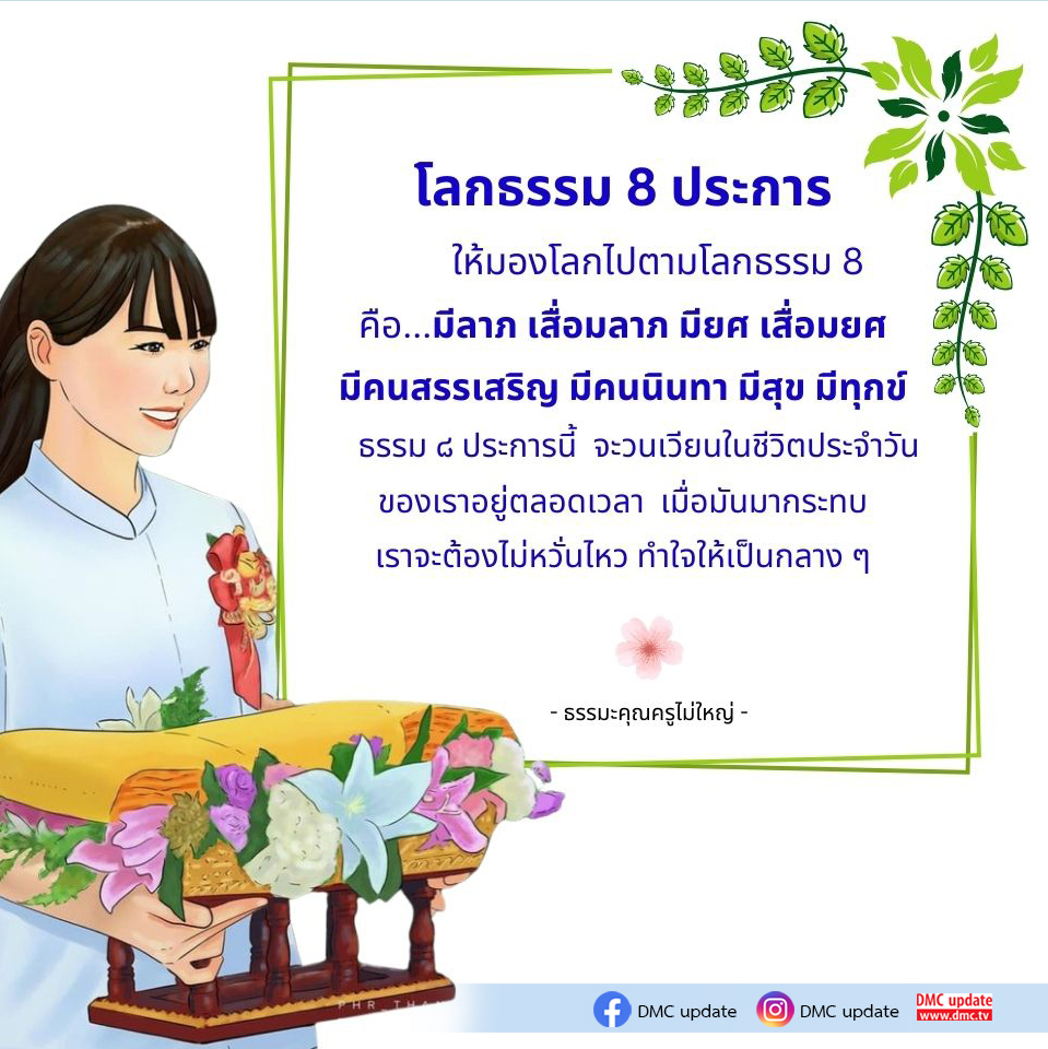 เรียนรู้เกี่ยวกับโลกธรรม 8 ประการที่มีผลต่อชีวิตประจำวัน เช่น ลาภ เสื่อมลาภ ยศ เสื่อมยศ และวิธีการทำใจให้เป็นกลางเมื่อเผชิญกับสถานการณ์ต่าง ๆ เพื่อการใช้ชีวิตอย่างมีสติและความสุข.
