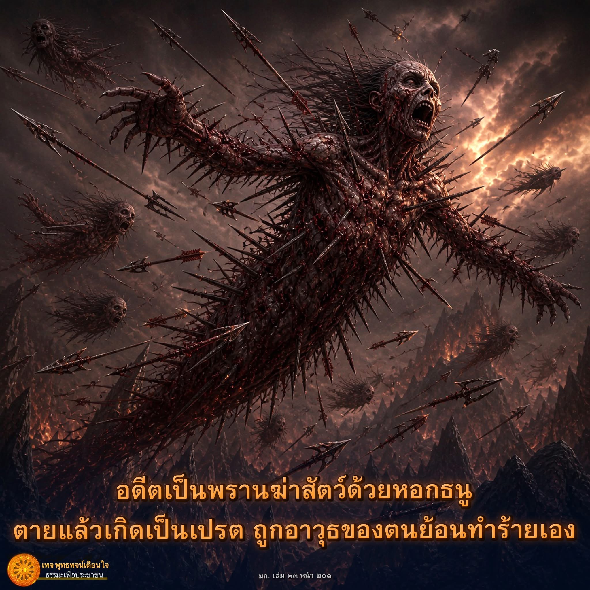 อดีตพรานฆ่าสัตว์: บทเรียนจากเปรตในธรรมะ