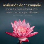 การหยุดนิ่ง: กิจที่แท้จริงของชีวิตและมนุษยชาติ