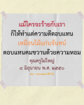 ความดีตอบแทนความร้าย: บทเรียนจากไม้แก่นจันทน์