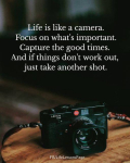 คำคมชีวิต: ชีวิตคือกล้อง