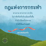 กฎแห่งการกระทำ: ผลของการกระทำทางกาย วาจา และใจ