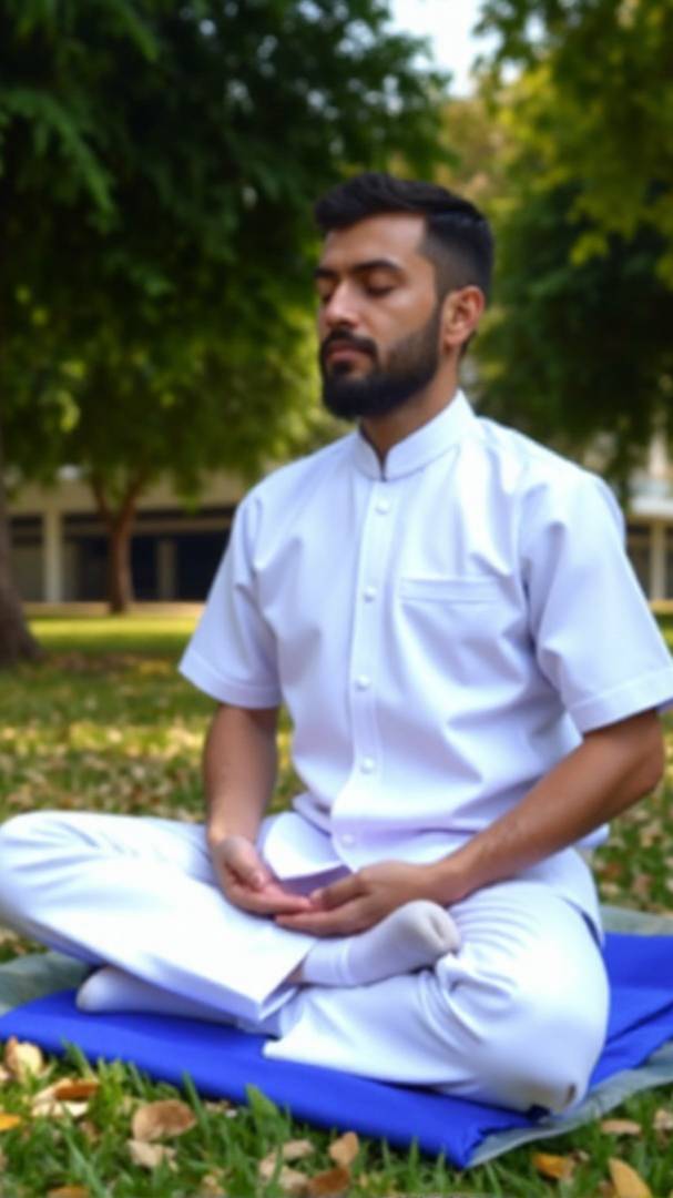 การทำสมาธิในสวนสาธารณะ