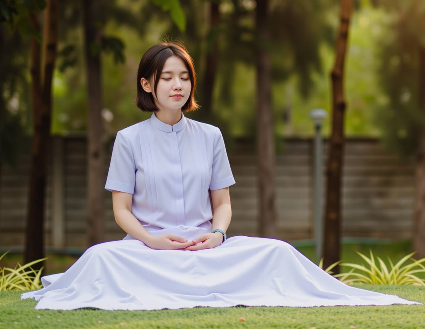 การนั่งสมาธิกลางธรรมชาติ