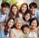 ภาพครอบครัวอบอุ่น