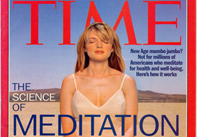 นิตยสาร Time นำภาพดาราฝรั่งนั่งสมาธิขึ้นหน้าปก
