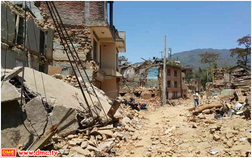 สภาพความเสียหายของเหตุการณ์แผ่นดินไหวในประเทศเนปาล
