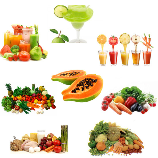 ตัวอย่างอาหารจำพวก 5 สี เหมาะกับผู้สูงวัยที่ดูแลร่างกาย