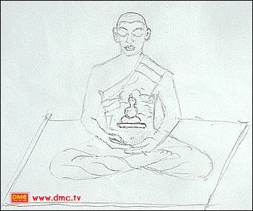 ภาพวาดประสบการณ์ภายในของพระสมชาย ธมฺมกุโล, ที่สุดของความสุข คือ การได้บวชสองชั้น