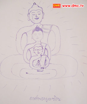 ภาพวาดจากประสบการณ์ภายในของ  พระพัชรธนาเรศ  สมาจาโร