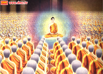 พระสัมมาสัมพุทธเจ้าทรงแสดงธรรมแก่เหล่าภิกษุกลางธรรมสภา พระสัมมาสัมพุทธเจ้าทรงแสดงธรรมแก่เหล่าภิกษุกลางธรรมสภา