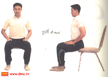 เริ่มในท่าฝ่ามือคว่ำ ต่อจากตอนจบท่าที่ 2 เริ่มในท่าฝ่ามือคว่ำ ต่อจากตอนจบท่าที่ 2