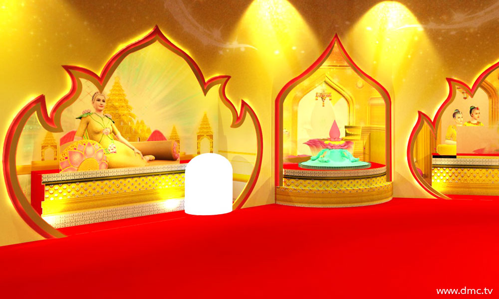 เทพธิดาประทับอยู่ ณ วิมานของตน