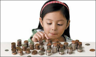 A sign to tell children to be patient towards the desire of money that will create stability is saving.