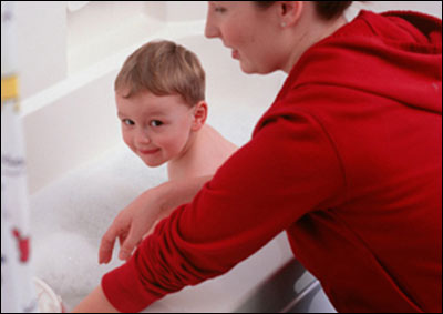 Parents should teach them the proper way to bathe. 