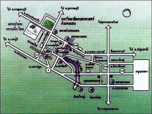 แผนที่การเดินทางไปตักบาตร