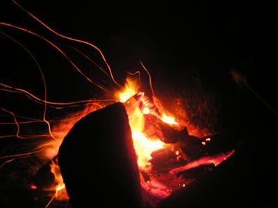 Jumping into a fire: It can be compared to a person jumping into the flames of a fire.