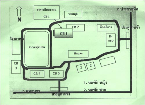 แผนที่มหาวิทยาลัยเทคโนโลยีพระจอมเกล้าธนบุรี (เทคโนฯบางมด)