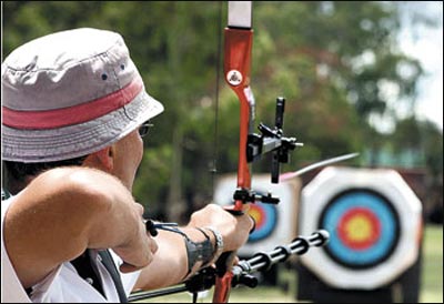 An Archer’s Target: Just as the concentric coloured circles of a target are the chosen object for archers to test their skills