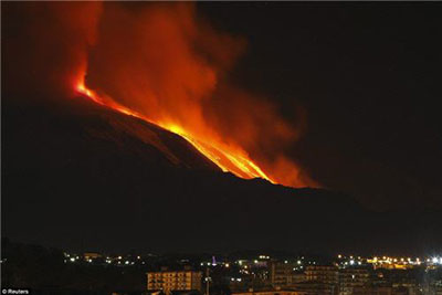 ระเบิดครั้งใหญ่ ภูเขาไฟเอ็ตนา ประเทศอิตาลี
