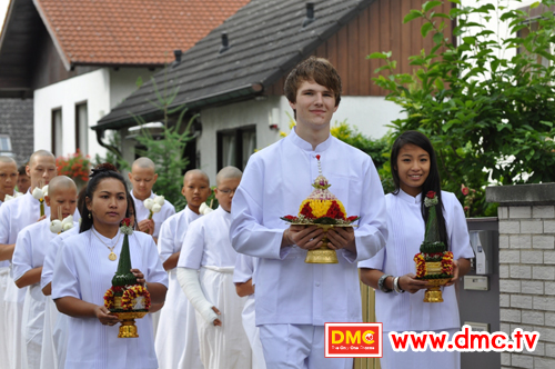 Novice Ordination Ceremony At Wat Phrabhavana Berlin, Germany